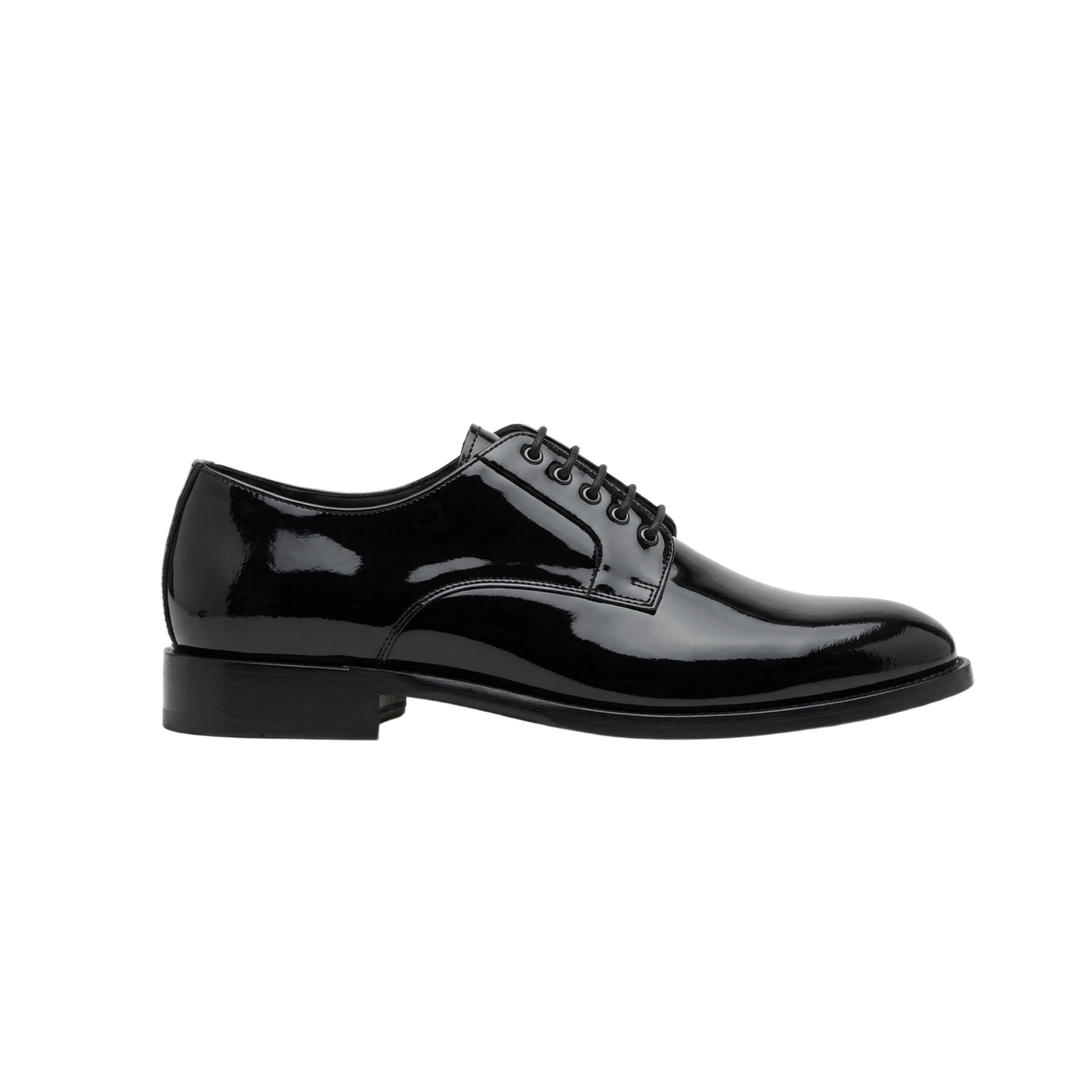 Derbies Noires en Cuir Verni Élégance